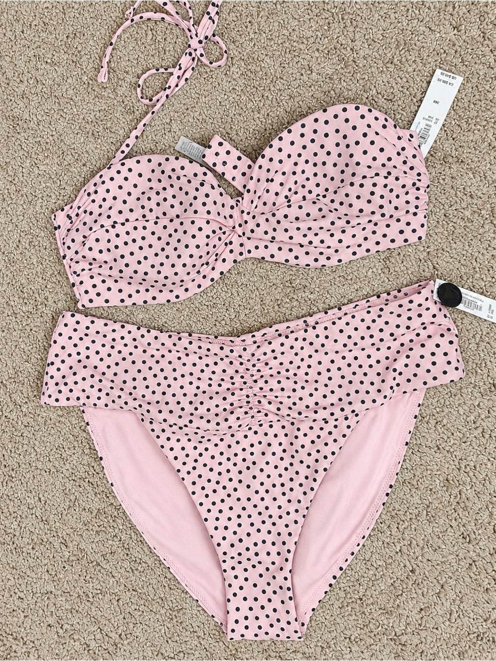 VS Pink Polka Dot Bikini Set